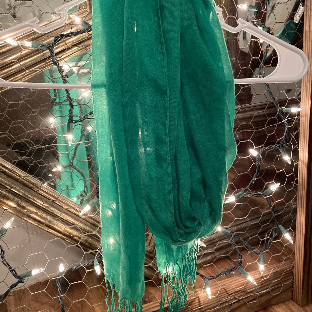 Green scarf